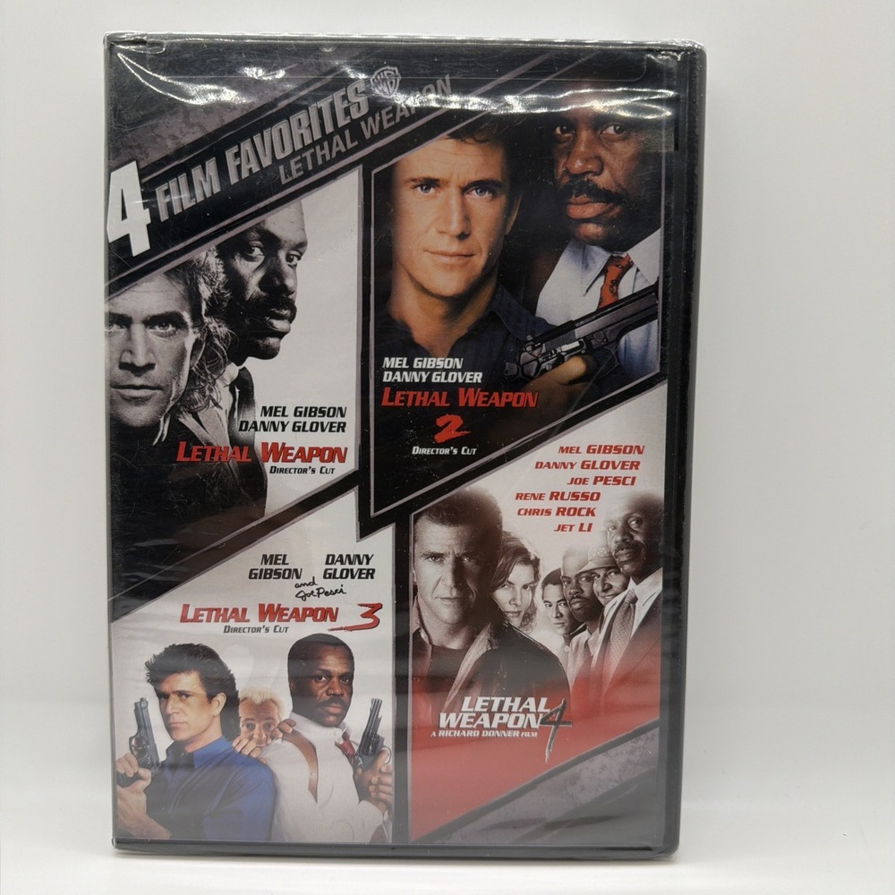 4 Film Favorites: Lethal Weapon (DVD, 1987) New Sealed
